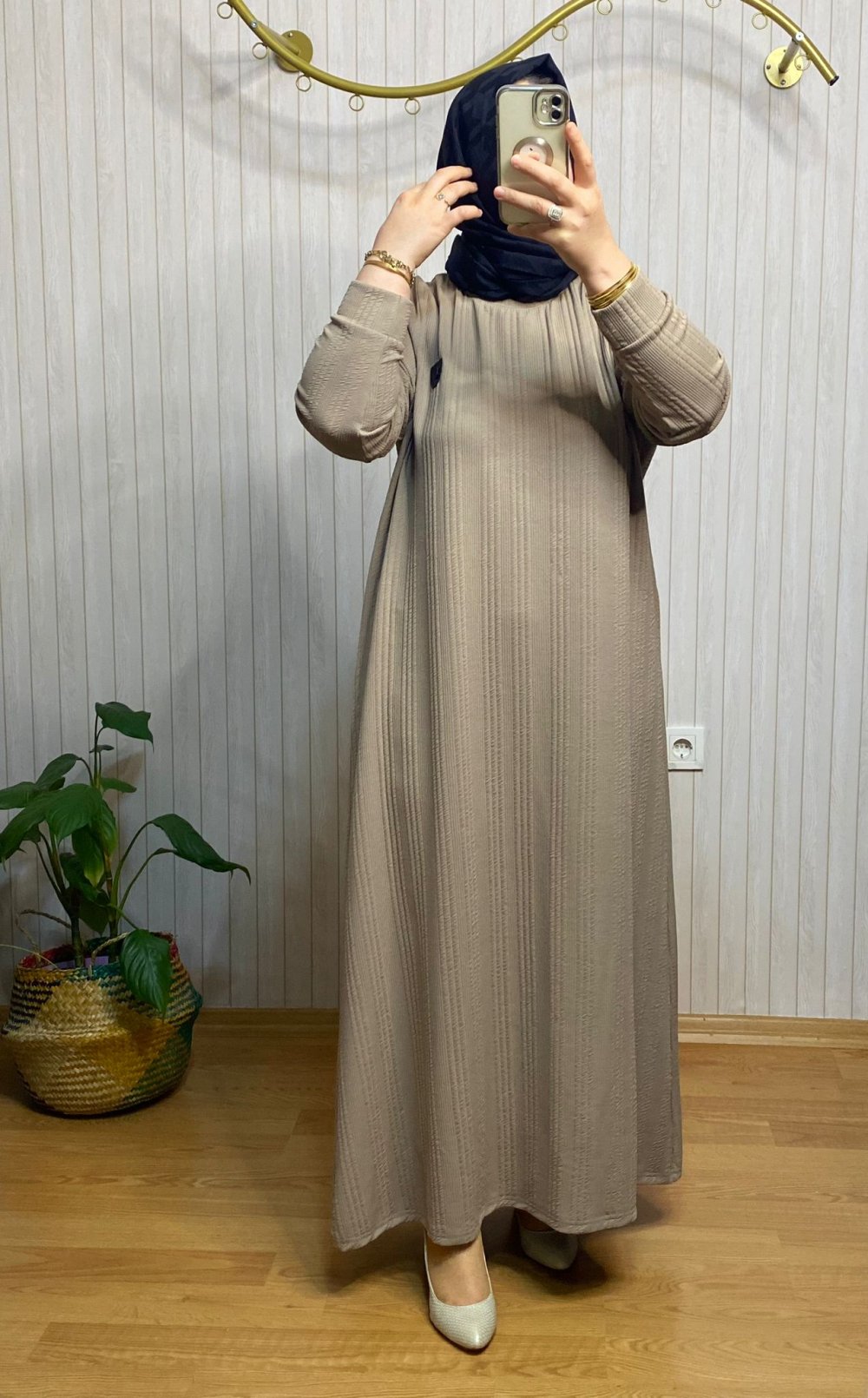 Armalı Kalın Burgu Elbise