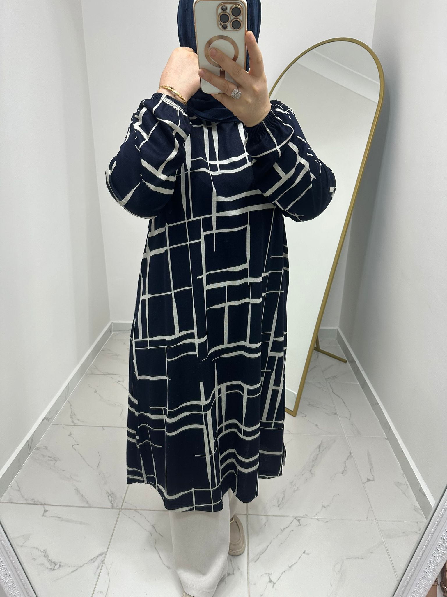 Labirent Menekşe Tunik