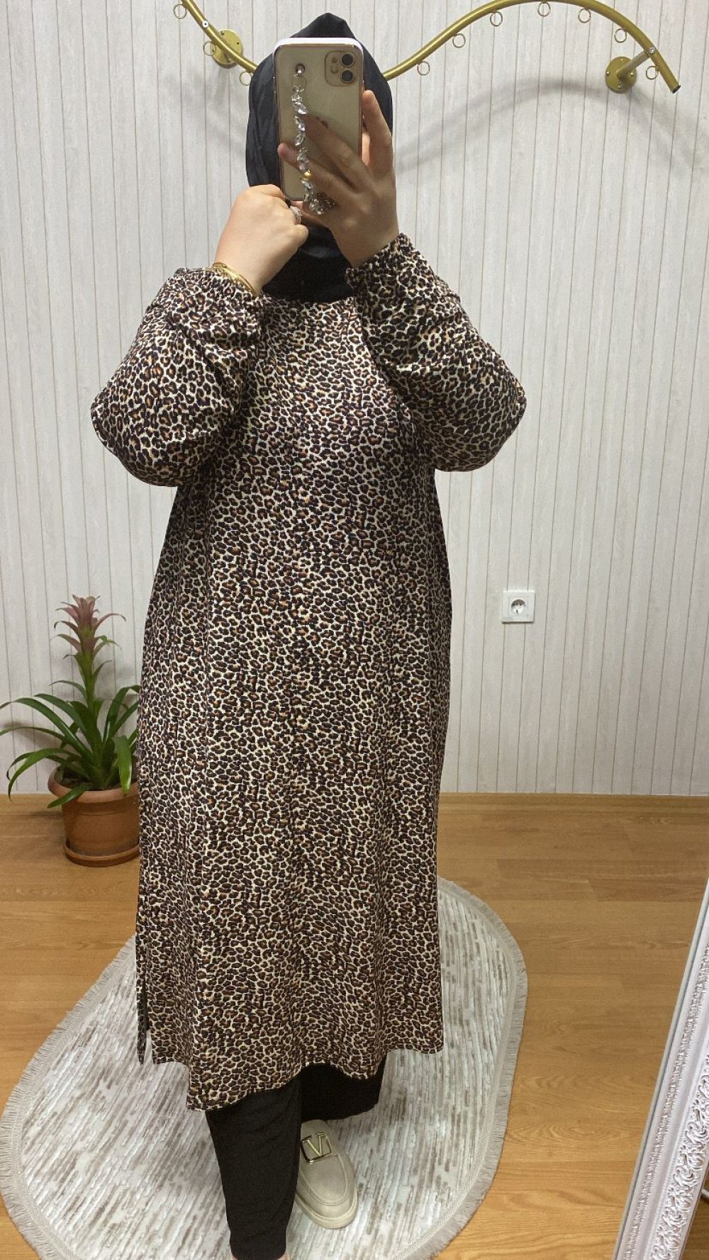 ince LEOPAR BATTAL TUNİK