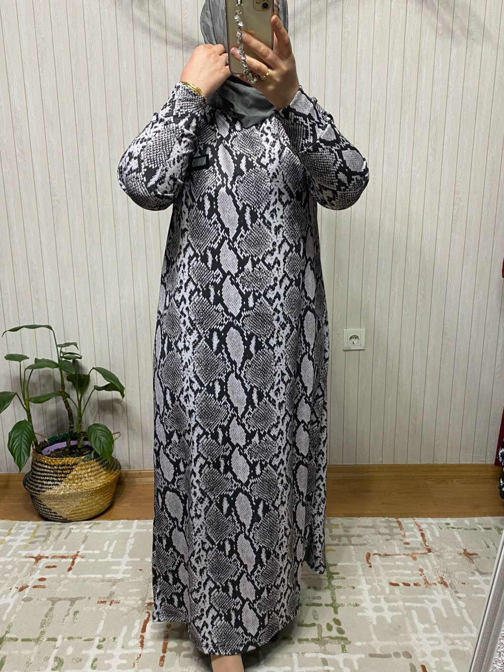 Elsi Etnik Desen Elbise