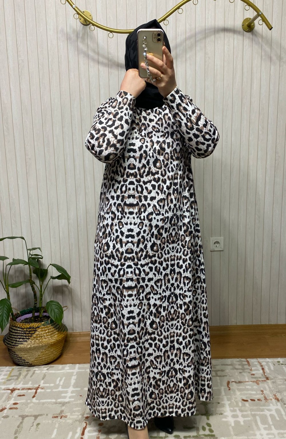 Elsi Zürafa Desen Elbise